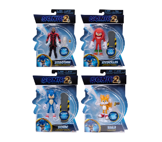 Pack 6 Figuras Sonic 2 Sonic The Hedgehog 10Cm Surtido