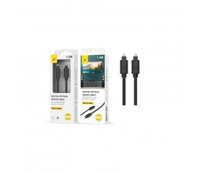 Jc Au217 Negro / Cable Óptico De Audio Toslink Macho A Macho