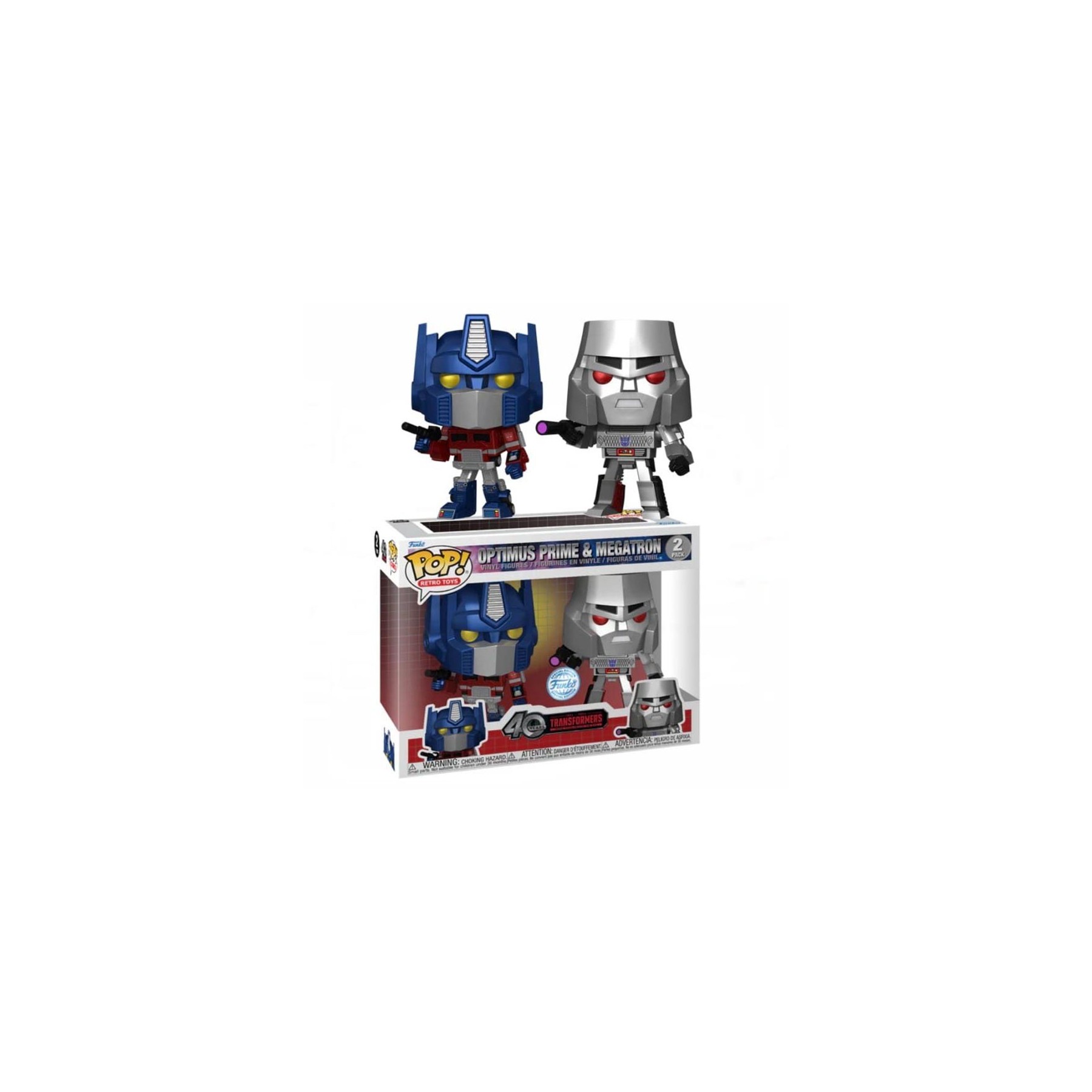 Transformers G1 - Pop Optimus Prime & Megatron X2 Figuras
