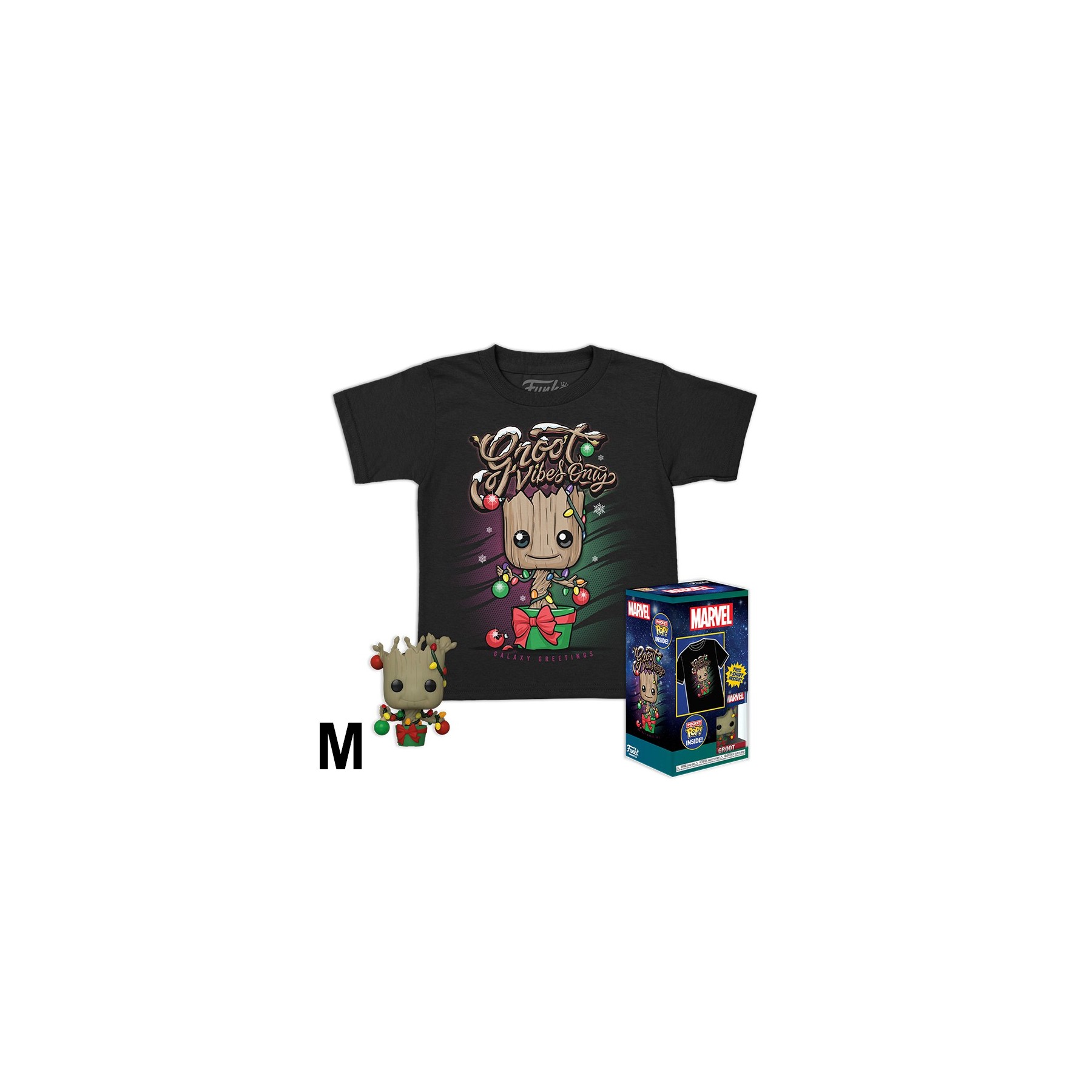 Groot - Camiseta M & Pocketpop Holiday Groot