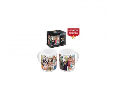 One Piece - Taza De 325 Ml Blanca Personajes (Distr. Exclusi