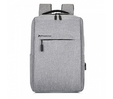 Mochila Phoenix Michigan Para Portátil Gris
