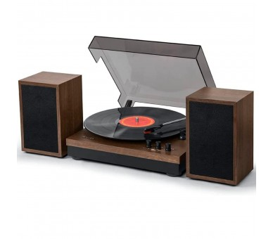 Muse Mt-108 Bt Wood / Tocadiscos Con Altavoces