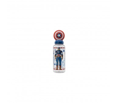 Vaso Figura 3D Capitan America Marvel 560Ml 12 Unidades