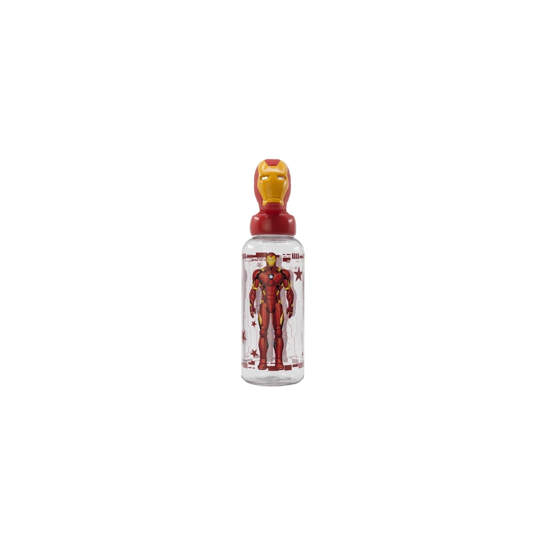 Vaso Figura 3D Iron Man Marvel 560Ml 12 Unidades