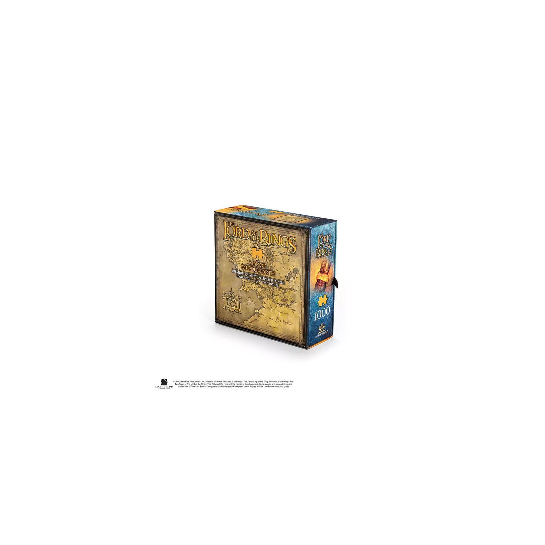 Puzzle Mapa De La Tierra Media 1000 Piezas Dimensiones 58 X5