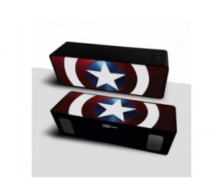 Altavoz Bluetooth Stereo Portátil Capitán América