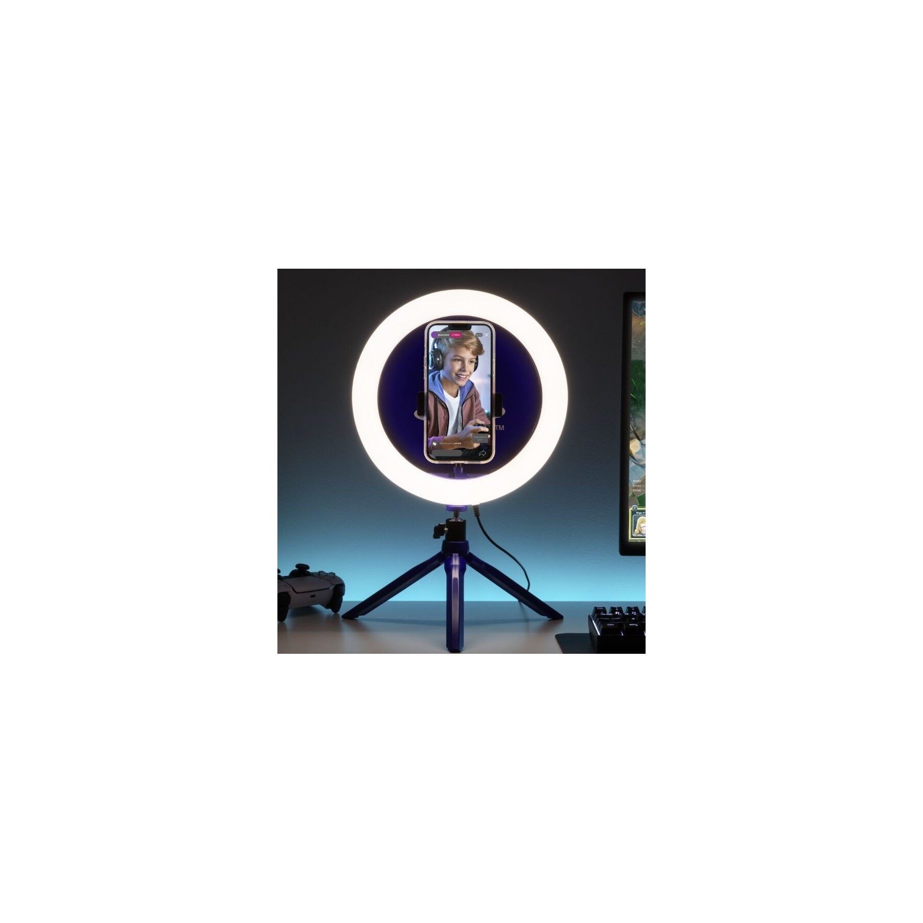 Aro De Luz Con Trípode Playstation