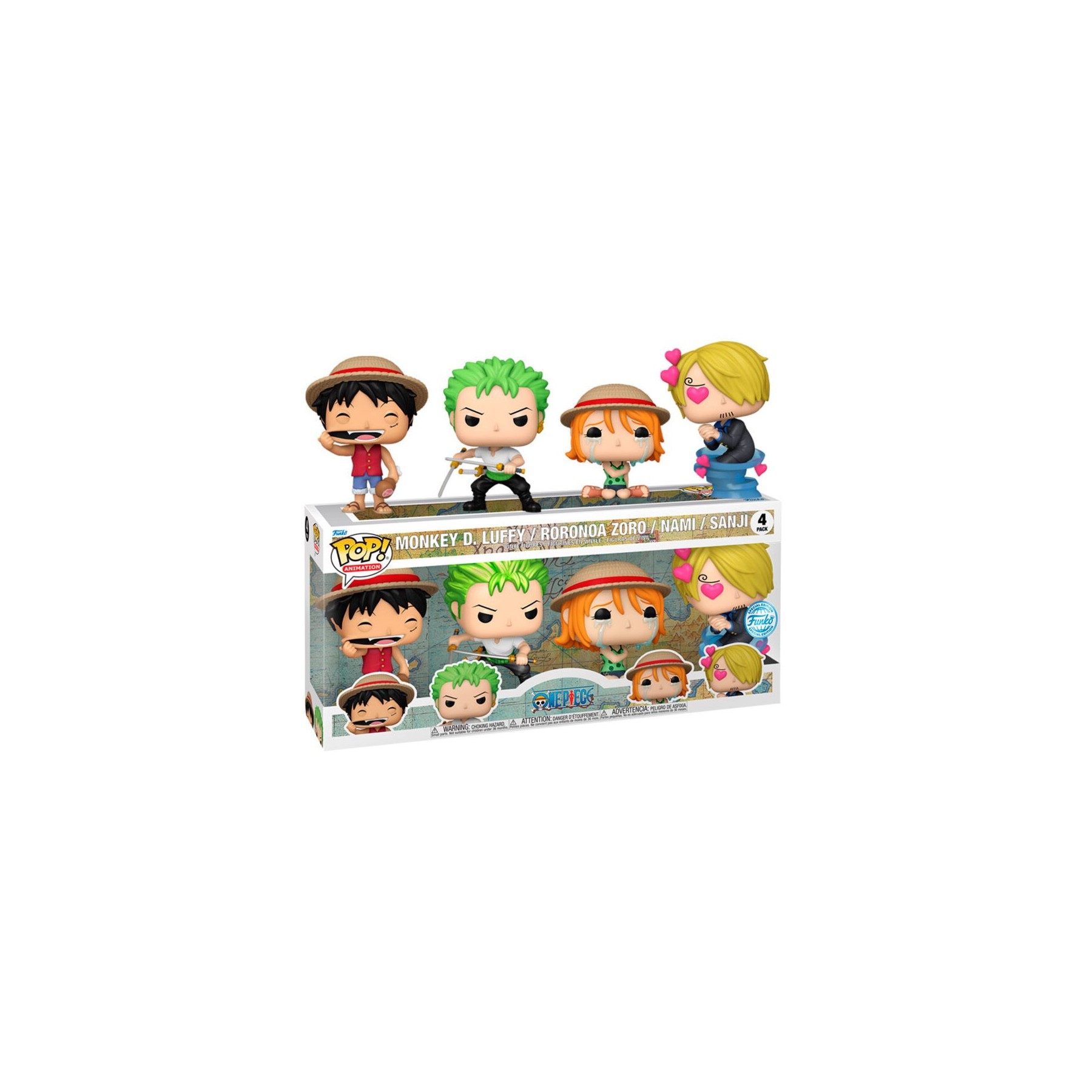 Blister 4 Figuras Pop One Piece Exclusive