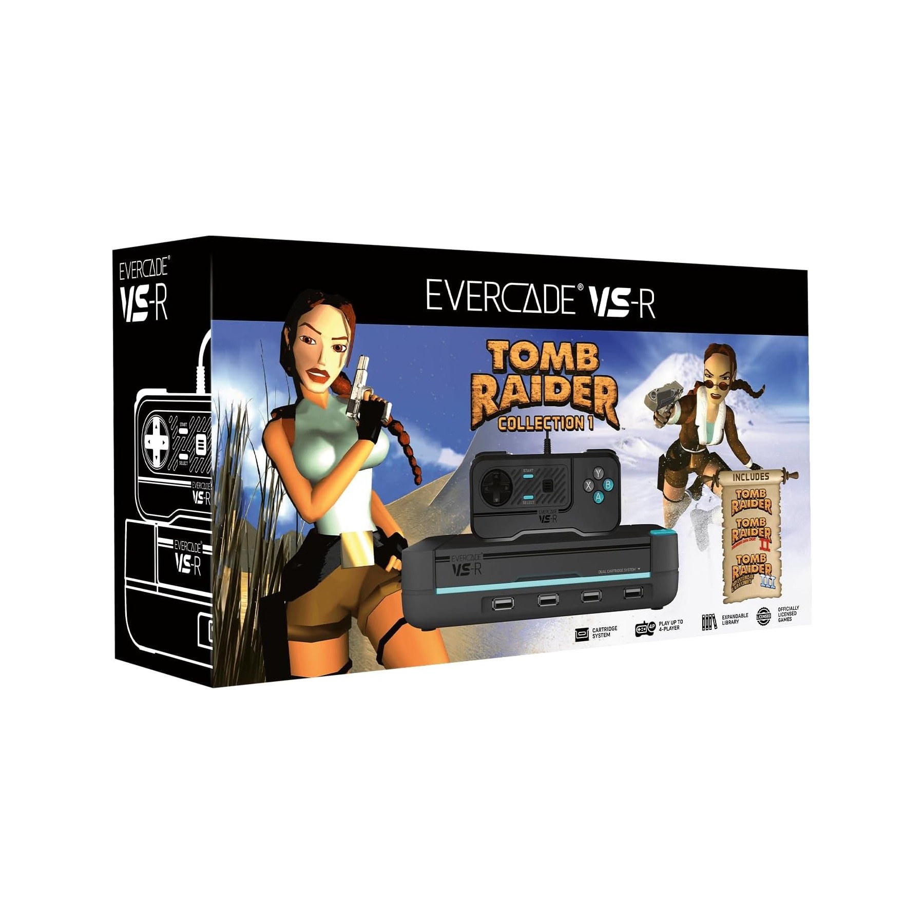 Consola Evercade VS-R + Tomb Raider Collection 1
