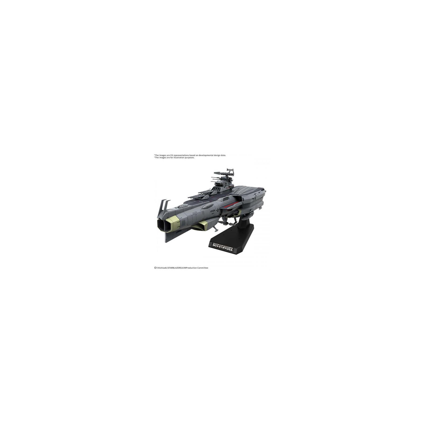 MK Gundam Yamato 3199 Efcf Hyuga Class Battlecarrier 15cm