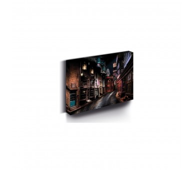 Harry Potter - Lienzo Con Iluminacin 30X40 Cm Diagon Alley