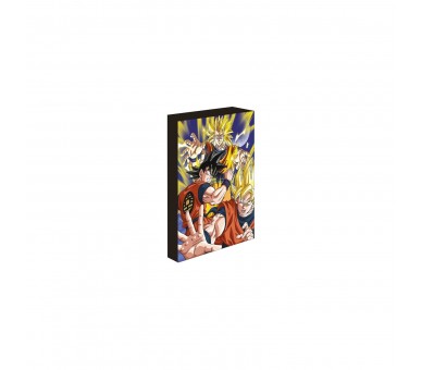 Dragon Ball - Lienzo Con Iluminacin 30X40 Cm Goku Super Saiy