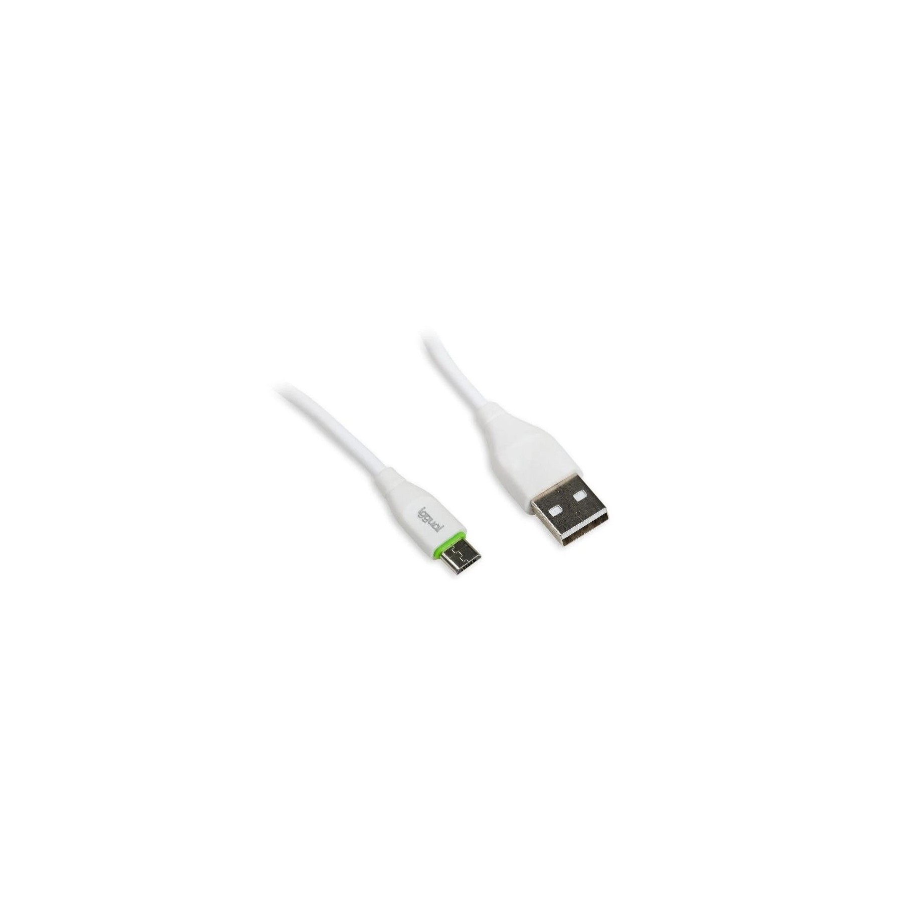 Iggual Cable Usb-A/Micro-Usb 100 Cm Blanco