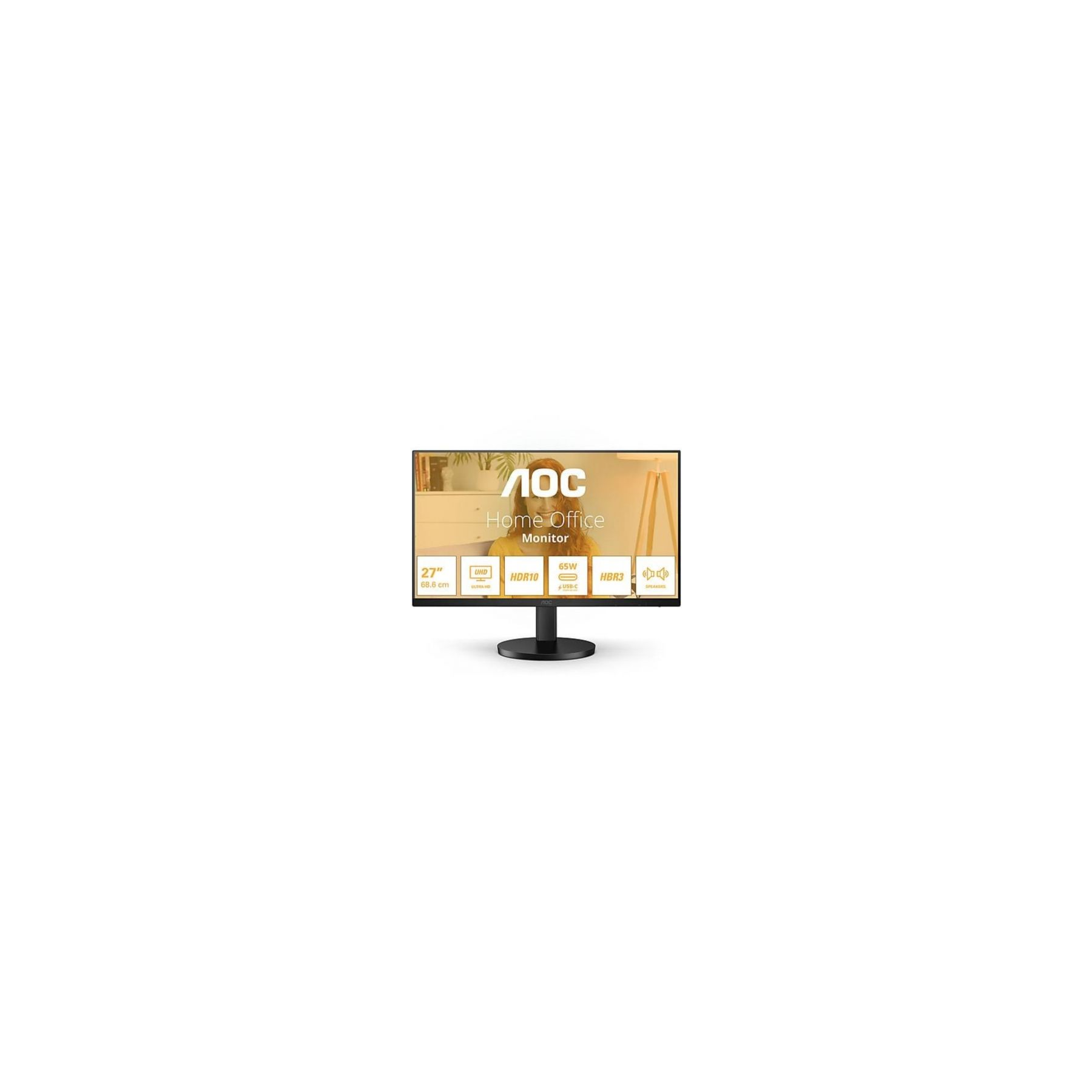 Monitor Profesional Aoc U27B3Cf 27"/ 4K/ Multimedia/ Regulab