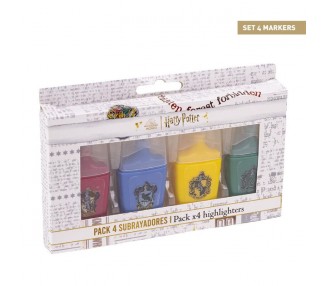 Blister 4 subrayadores Harry Potter