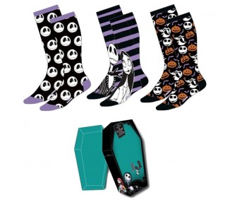 Set 3 calcetines Pesadilla Antes de Navidad Disney adulto surtido
