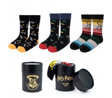 Set 3 calcetines Harry Potter adulto surtido