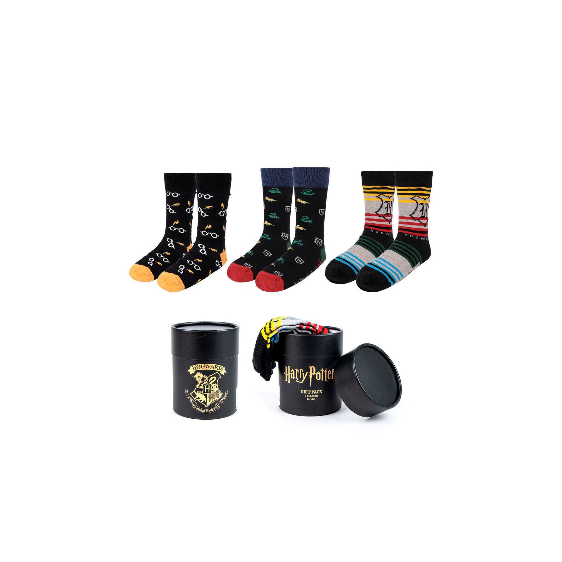 Set 3 calcetines Harry Potter adulto surtido