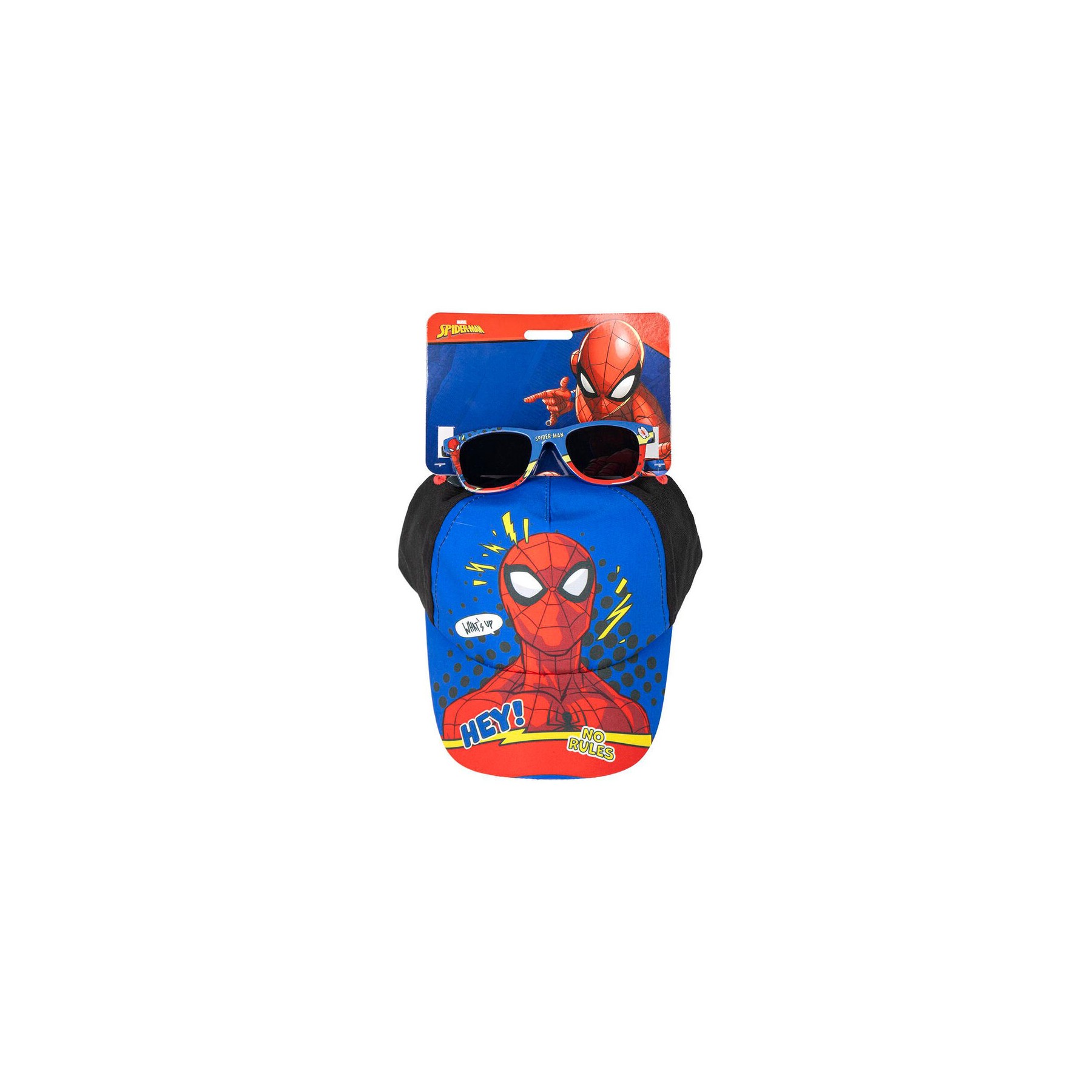 Set gorra + gafas sol Spiderman Marvel