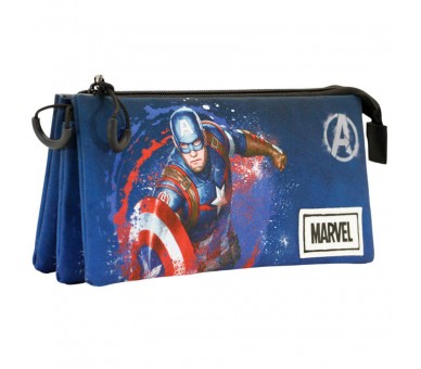 Portatodo Full Capitan America Marvel triple