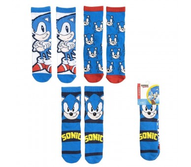Set 3 calcetines Sonic The Hedgehog