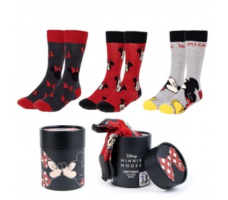 Set 3 calcetines Minnie Disney adulto surtido