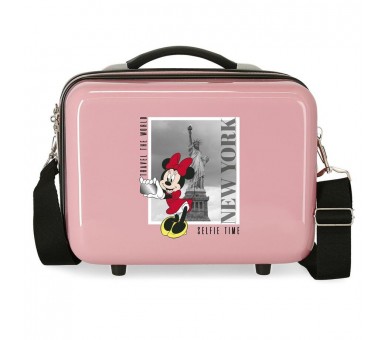 Neceser ABS New York Minnie Disney adaptable