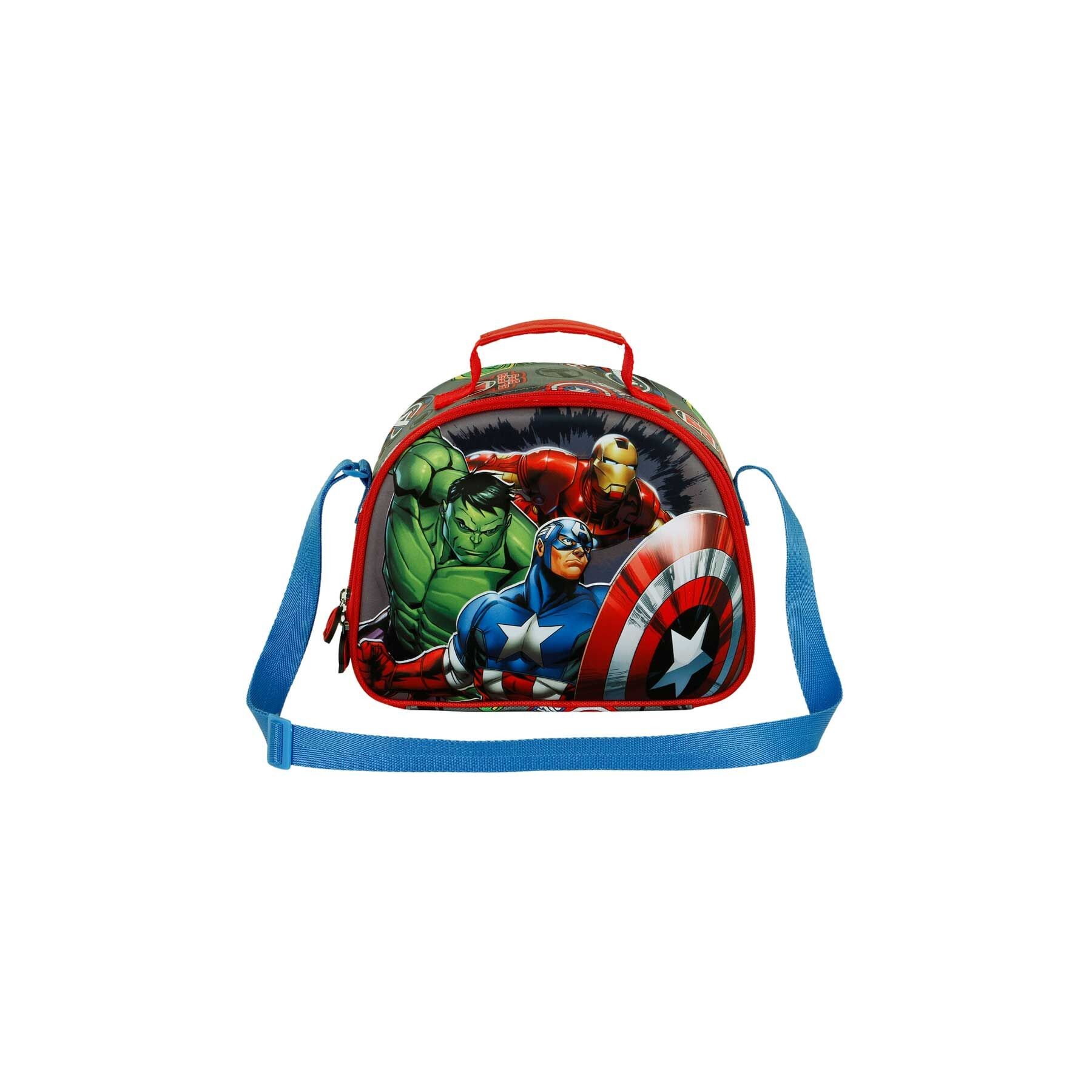 Bolsa portameriendas 3D Invencible Los Vengadores Avengers Marvel