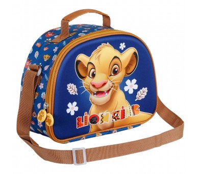 Bolsa portameriendas 3D Little Face El Rey Leon Disney