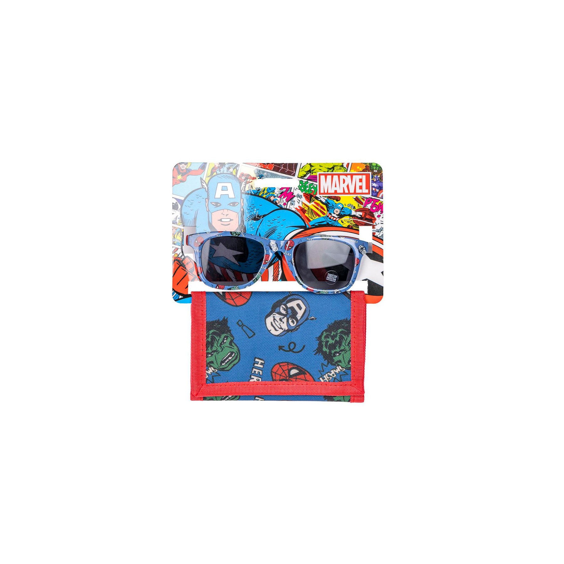 Set gafas sol + cartera Vengadores Avengers Marvel