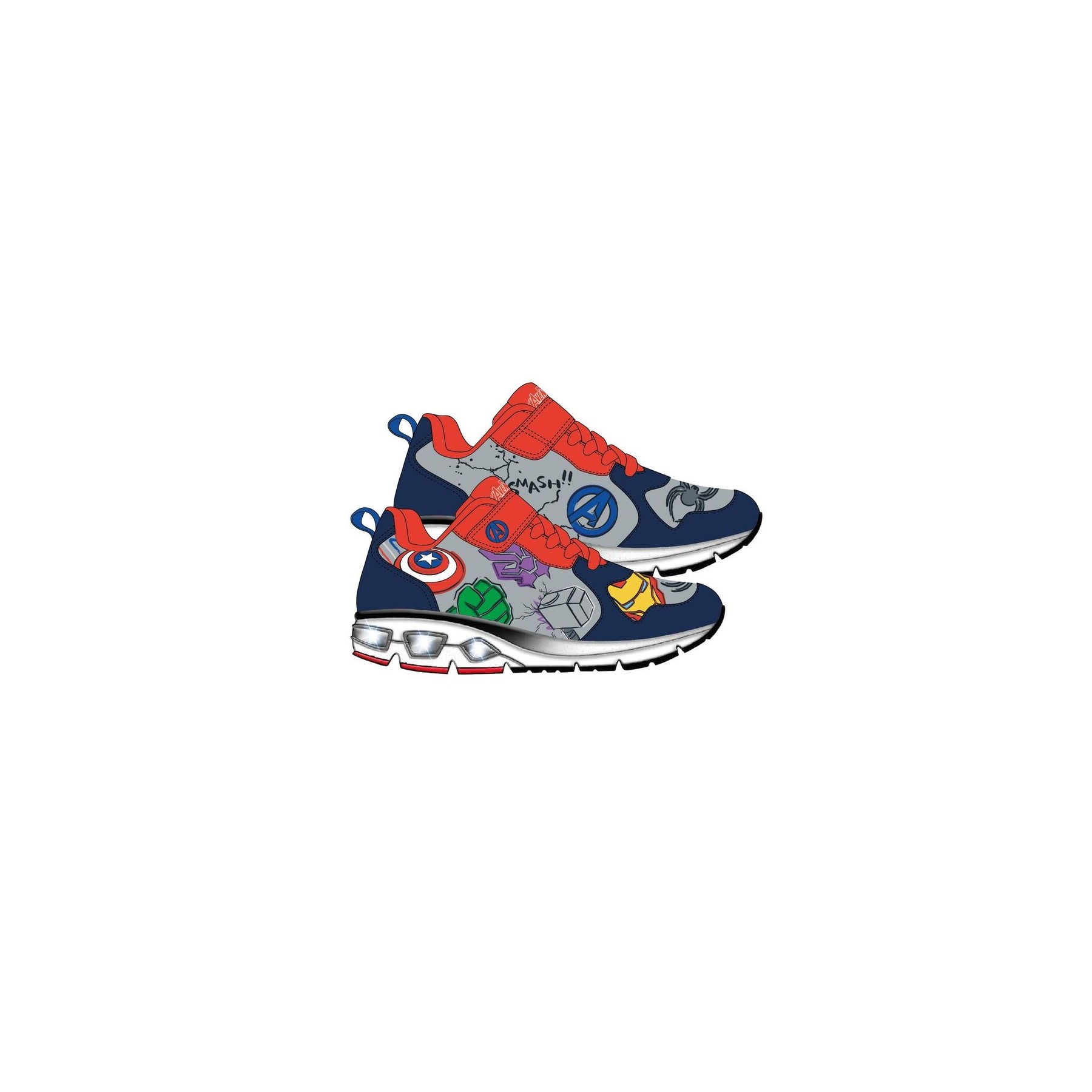 Deportivas Los Vengadores Avengers Marvel luces