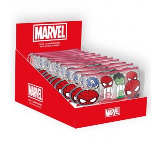 Set 4 subrayadores Los Vengadores Avengers Marvel surtido