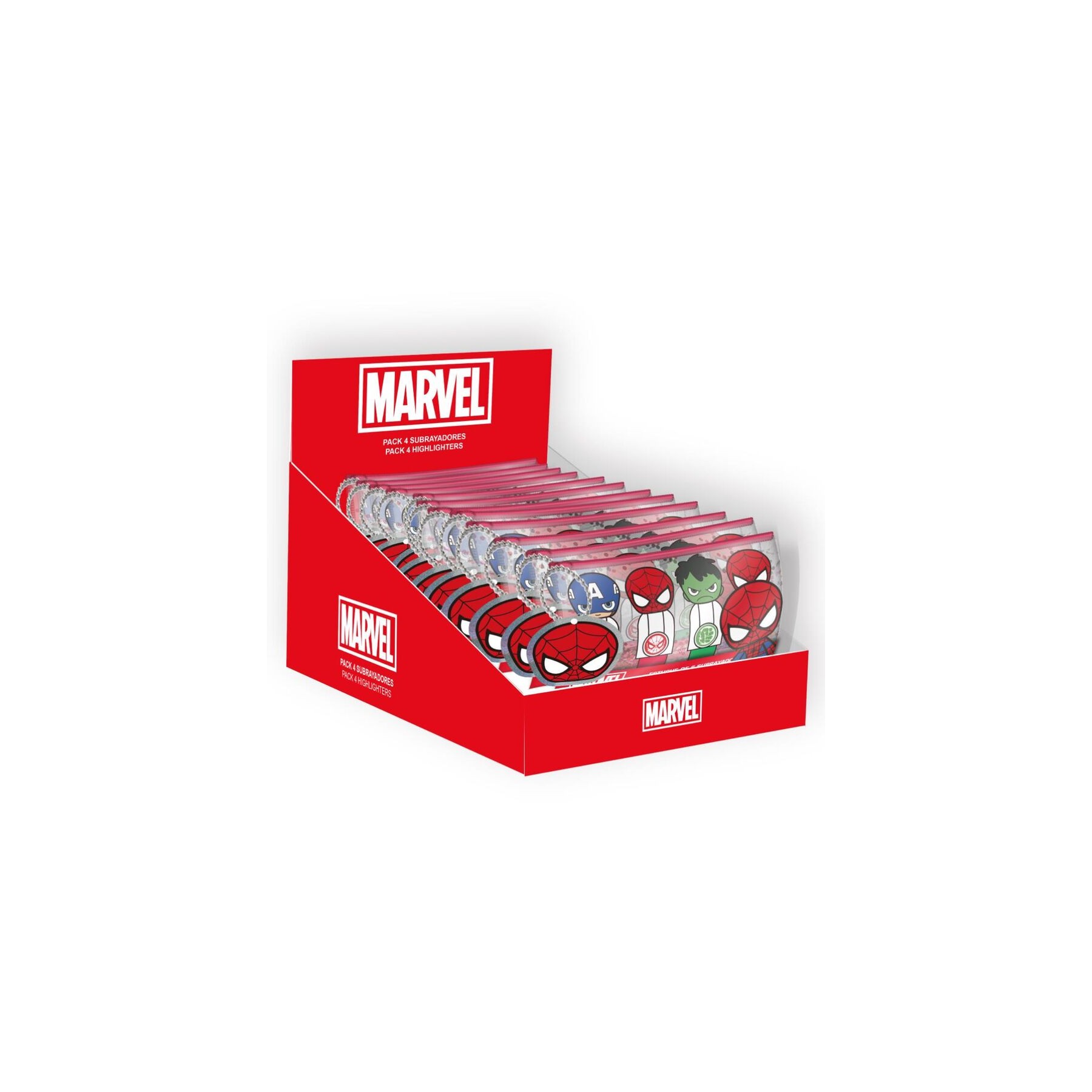 Set 4 subrayadores Los Vengadores Avengers Marvel surtido