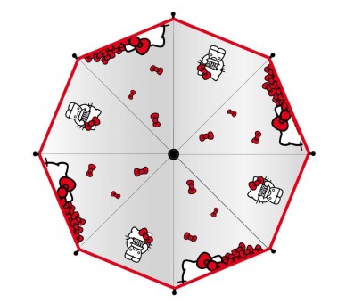 Paraguas manual Hello Kitty