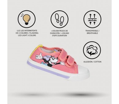 Zapatillas loneta Minnie Disney luces
