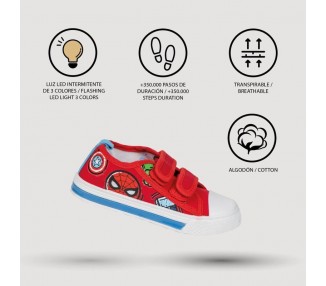 Zapatillas loneta Los Vengadores Avengers Marvel luces