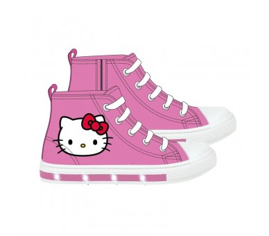 Zapatillas loneta Hello Kitty luces