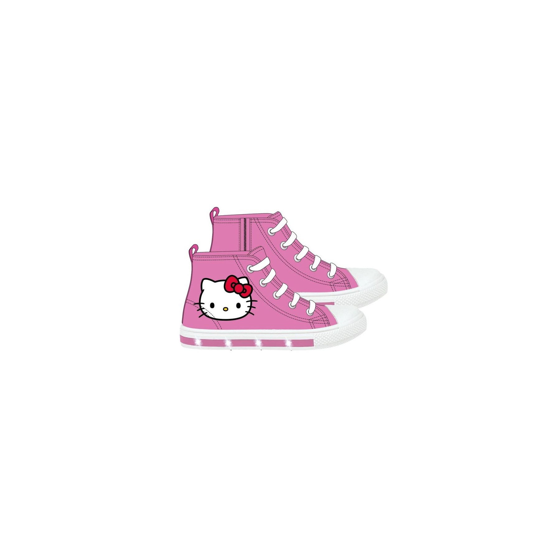Zapatillas loneta Hello Kitty luces