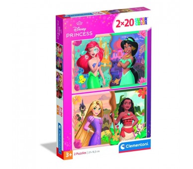 Puzzle Princesas Disney 2x20pzs