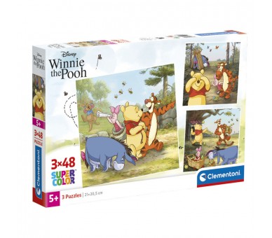 Puzzle Winnie the Pooh Disney 3x48pzs