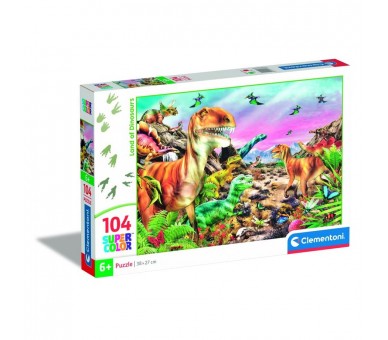 Puzzle Tierra de Dinosaurios 104pzs