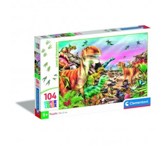 Puzzle Tierra de Dinosaurios 104pzs