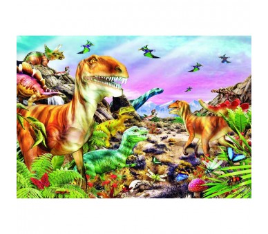 Puzzle Tierra de Dinosaurios 104pzs