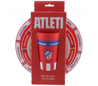 Set vajilla Atletico de Madrid 3pzs