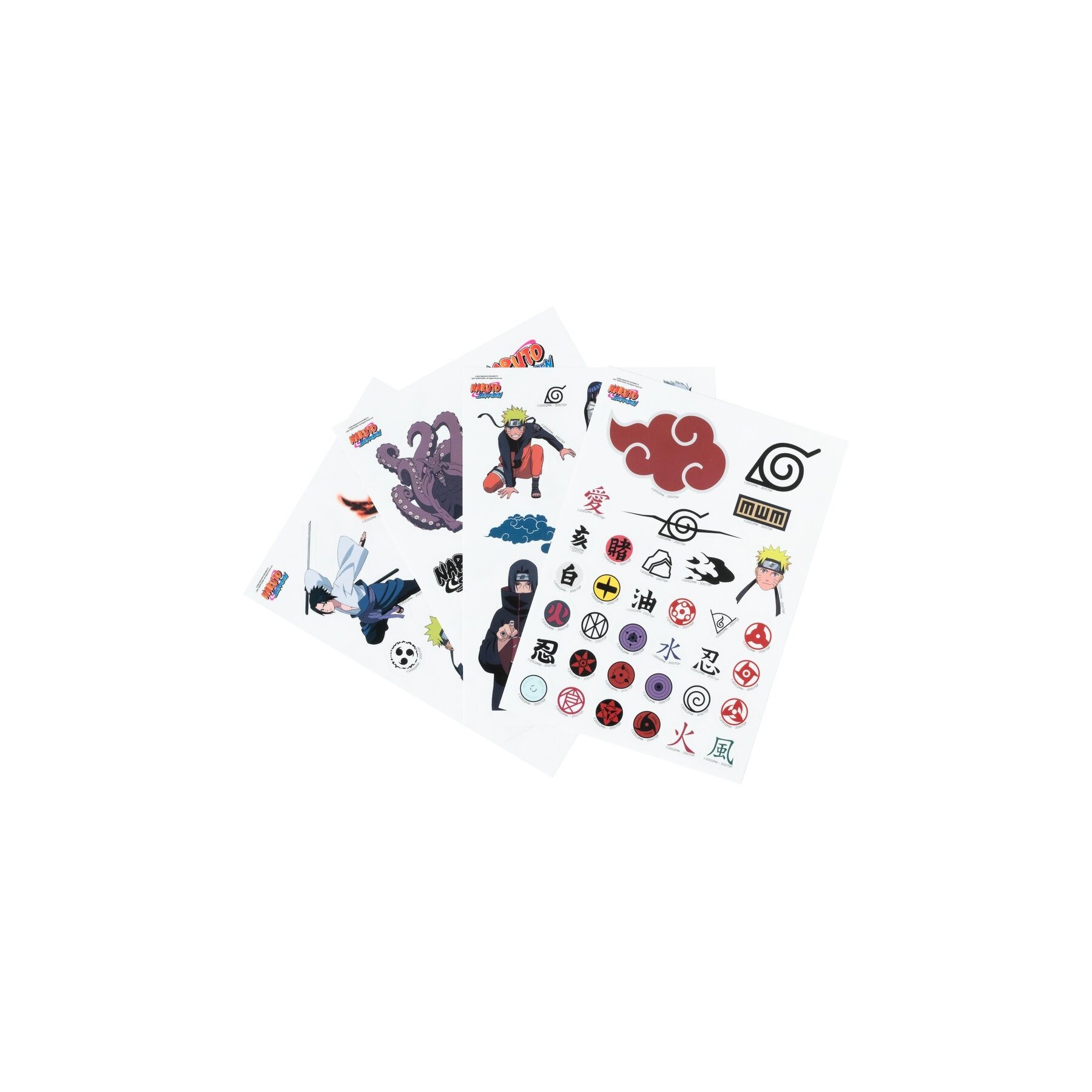 Set pegatinas reutilizables Naruto Shippuden