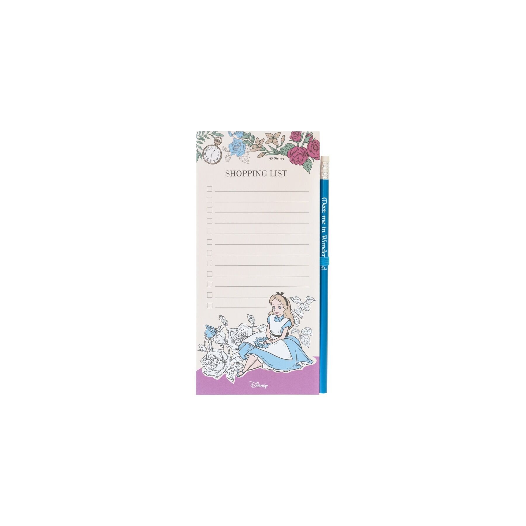 Bloc notas magnetico Alicia en El Pais de Las Maravillas Disney