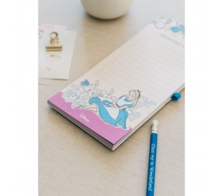 Bloc notas magnetico Alicia en El Pais de Las Maravillas Disney