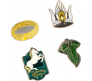 Set 4 pins El Señor de Los Anillos