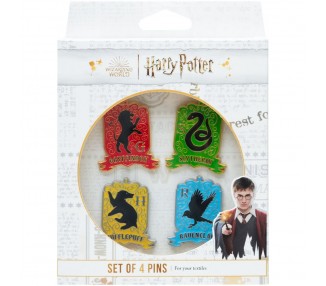 Set 4 pins Hogwarts Harry Potter